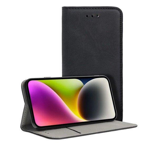 Tok álló, bőr hatású (FLIP, oldalra nyíló, asztali tartó) FEKETE Samsung
Galaxy S25 Ultra (SM-S938)