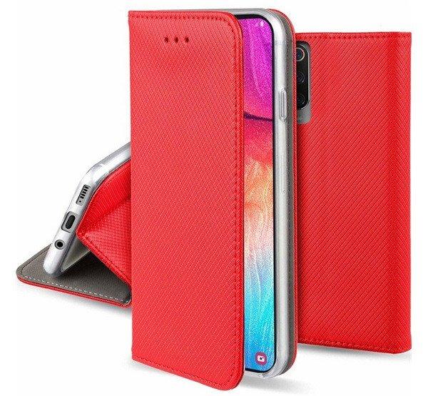 Tok álló, bőr hatású (FLIP, oldalra nyíló, asztali tartó, rombusz) PIROS
Samsung Galaxy S25 (SM-S931)
