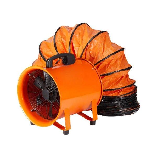 Hordozható ipari szellőztető ventilátor, 304,8 mm, 365 W, 5 m tömlő