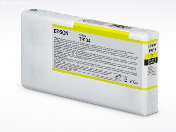 Epson T9134 Eredeti Sárga Plotter Tintapatron