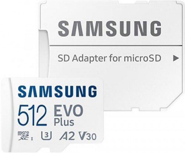 SAMSUNG SD kártya 512GB, EVO PLUS, Blue Wave, 160MB/s