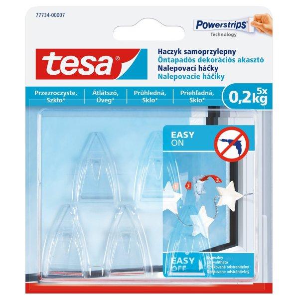 Akasztó öntapadós műanyag 0,2 kg teherbírású 5 darab/bliszter Tesa
Powerstrips átlátszó