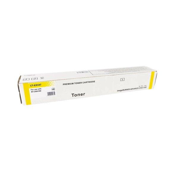 Premium Canon CEXV47 C-EXV47 Yellow Utángyártott Toner 21.500 oldal kapacitás