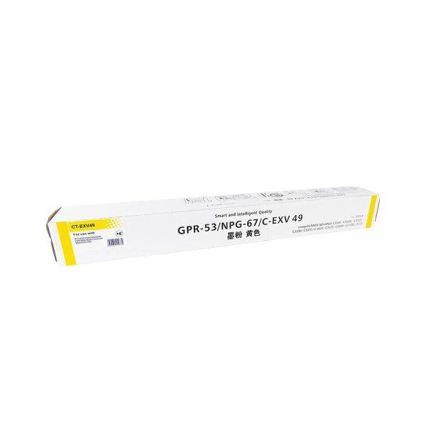 Premium Canon CEXV49 C-EXV49 Yellow Utángyártott Toner 19.000 oldal kapacitás