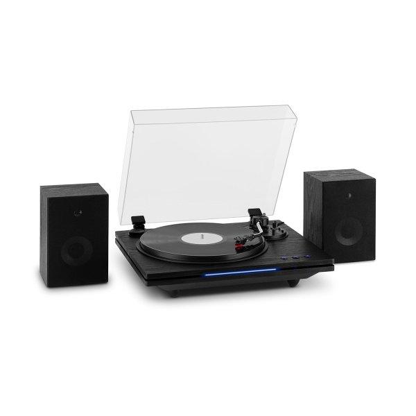 Auna TT-Play PLUS, gramofon, hangszórók, max.20W, BT, 33/45 rpm