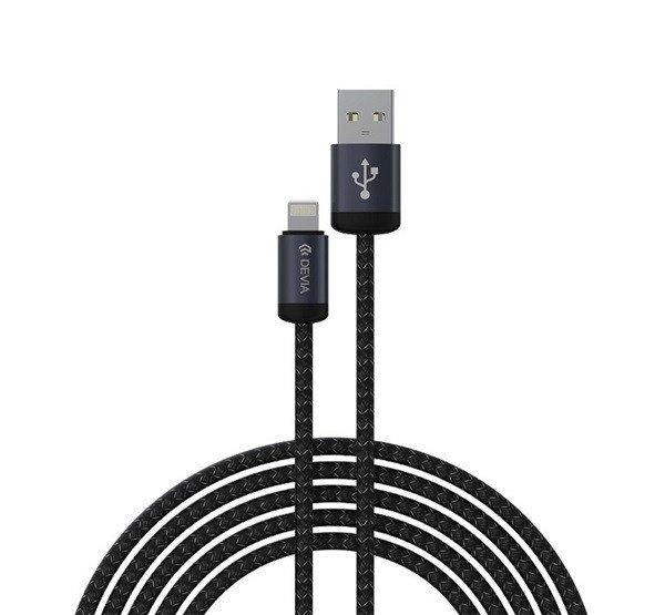 DEVIA GRACIOUS adatkábel (USB - Type-C, 12W, gyorstöltő, 100cm, cipőfűző)
FEKETE