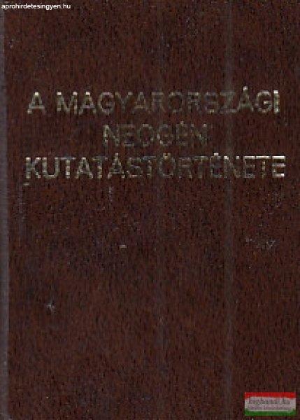 Hámor Géza, Jámbor Áron, Selmeczi Ildikó - A magyarországi neogén
kutatástörténete