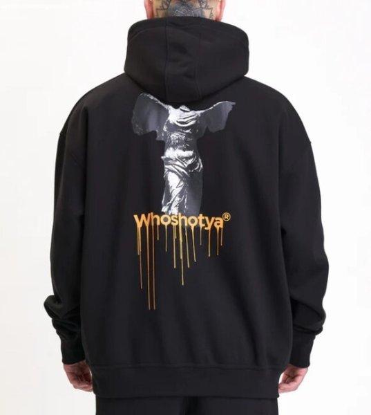 Whoshotya Headless Oversized Hoodie Black