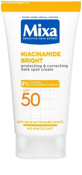 Mixa Védő és korrekciós krém a sötét foltok
ellen SPF 50 Niacinamide Bright (Protecting & Correcting Dark Spot Cream) 50 ml