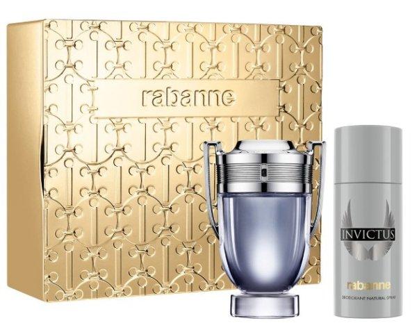 Rabanne Invictus EDT 100 ml + spray dezodor 150 ml