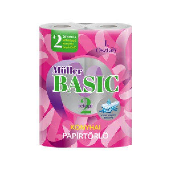 28x Müller basic konyhai papírtörlő - 2 rétegű, 2 tekercs