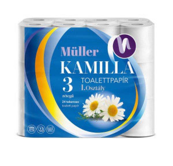 6x Müller Kamilla 3 rétegű WC papír XXL 24 tekercs