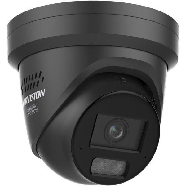 Hikvision DS-2CD2347G3-LIS2UY/SL-B (2.8) 4 MP WDR fix ColorVu IP turret kamera,
IR/láthatófény, fény- és hangriasztás, hang I/O, riasztás I/O