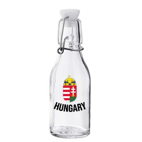 Kicsi csatos üveg, magyar címer, Hungary