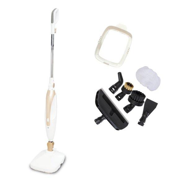 Livington Prime Steam Scrubber gőztisztító, 1300W Steam MOP, 10 az 1-ben
multifunkciós gőzölős padlótisztító Vibroscrub technológiával (M23647)