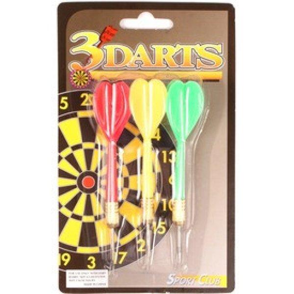 Darts fémhegyű dobónyíl 3 darabos készlet