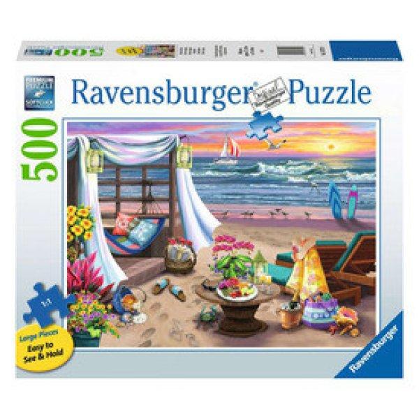 Ravensburger Puzzle 500 db - Tengerparti pihenés