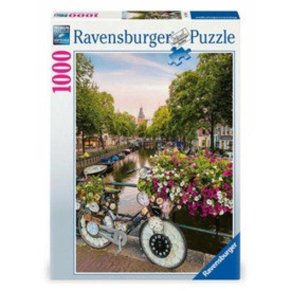 Puzzle 1000 db - Bicikli Amszterdamban