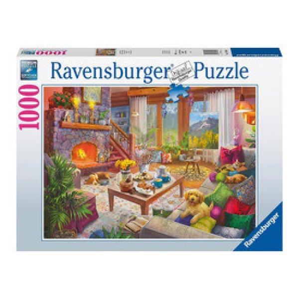 Puzzle 1000 db - Hangulatos kunyhó