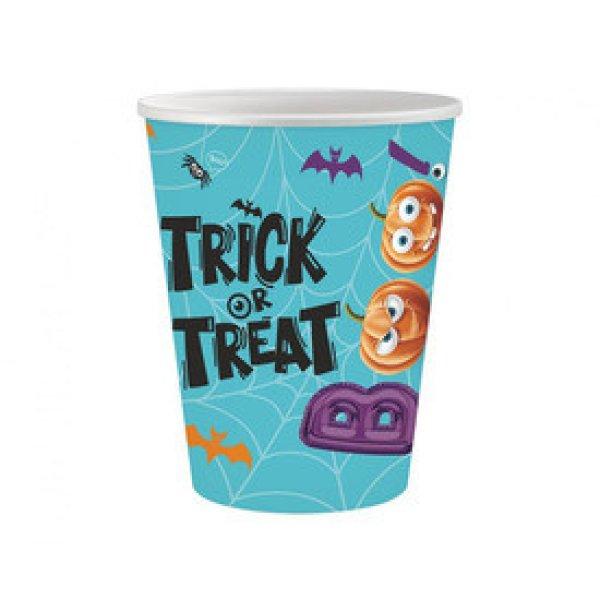 Trick or Treat papír pohár 250 ml, 6 db /cs