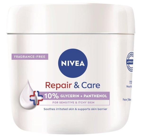 Nivea Hidratáló testápoló krém érzékeny
bőrre Repair & Care 400 ml