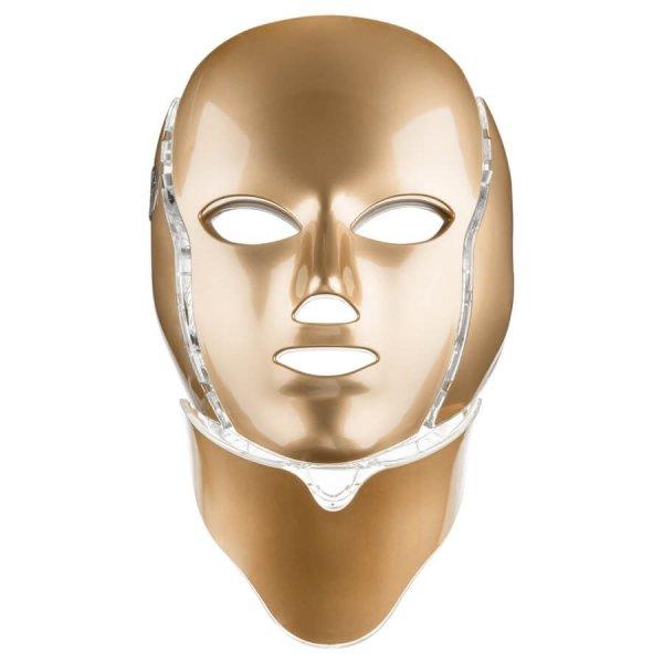 Palsar 7 Ápoló LED maszk arcra és nyakra arany (LED Mask + Neck 7
Colors Gold)