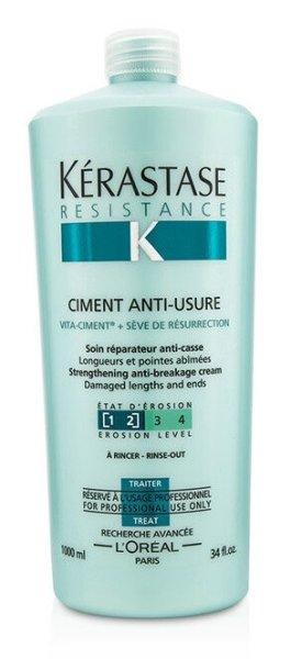 Kérastase Megújító maszk sérült hajra Ciment
Anti-Usure (Strengthening Anti-Breakage Cream) 1000 ml