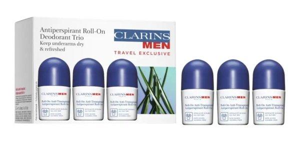 Clarins Golyós izzadásgátló készlet Antiperspirant
Roll-On Deodorant Trio