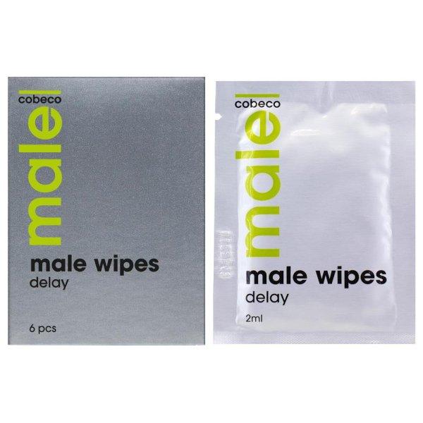  MALE Cobeco Wipes Delay (6x2.5ml) (en/de/fr/es/it/nl) 