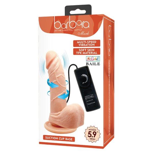  Barbara Mark Multi-Speed Vibration Dildo 5,9" 