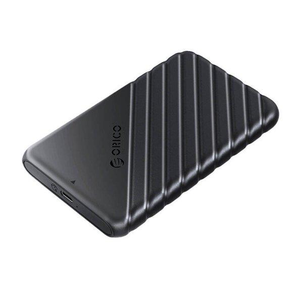 Orico HDD 2,5"-os ház USB-C 3.1 Gen1 6Gbps Fekete