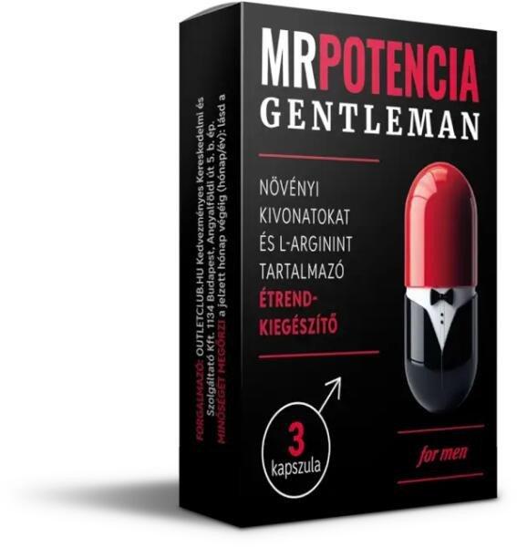 MRPOTENCIA GENTLEMAN POTENCIANÖVELŐ KAPSZULA - 3 DB