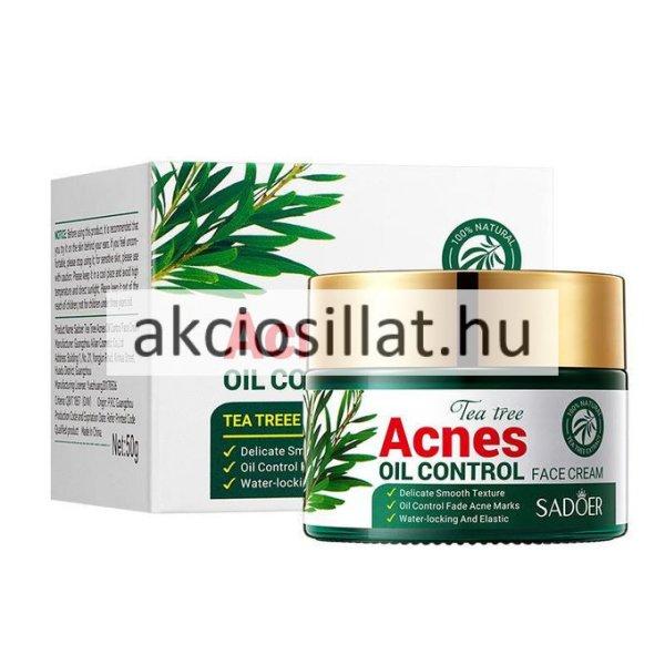 Sadoer Tea Tree Acnes Oil Control Face Cream Pattanás elleni arckrém 50g