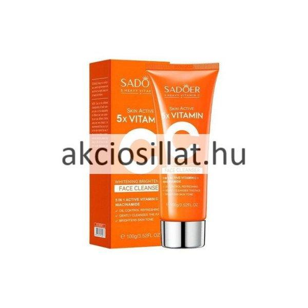 Sadoer Skin Active 5x Vitamin C Face Cleanser C-vitaminos Arctisztító 100g