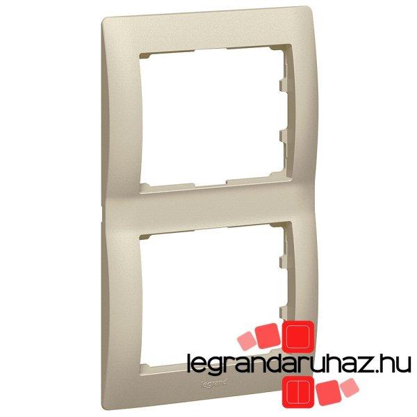 Legrand Galea Life keret kettes függőleges, titánium, Legrand 771406