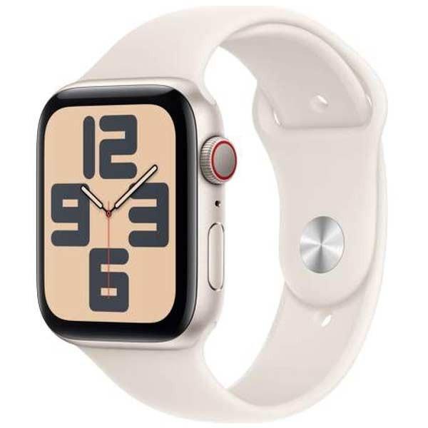 Apple Watch SE 2024 GPS + Cellular 44mm Starlight Aluminium Case with Starlight
Sport Band - M/L