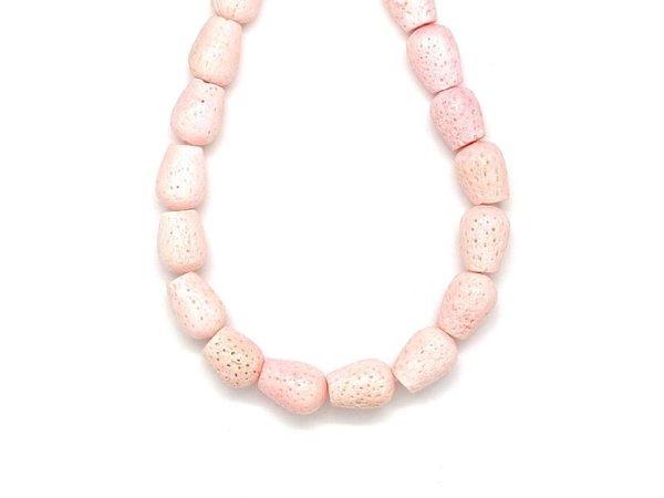 Korall-pink csepp 10x14mm