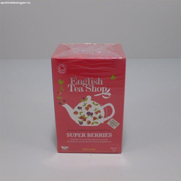 English Tea Shop bio szuper bogyós tea 20x2g 40 g