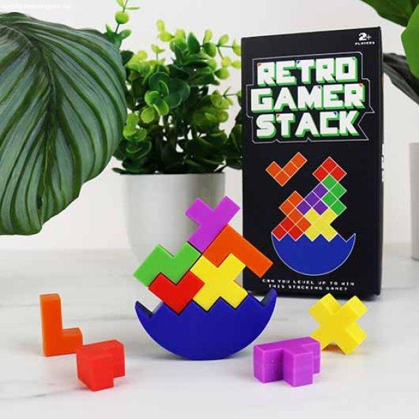 Retro Gamer Stack Retro tetris ügyességi építőjáték