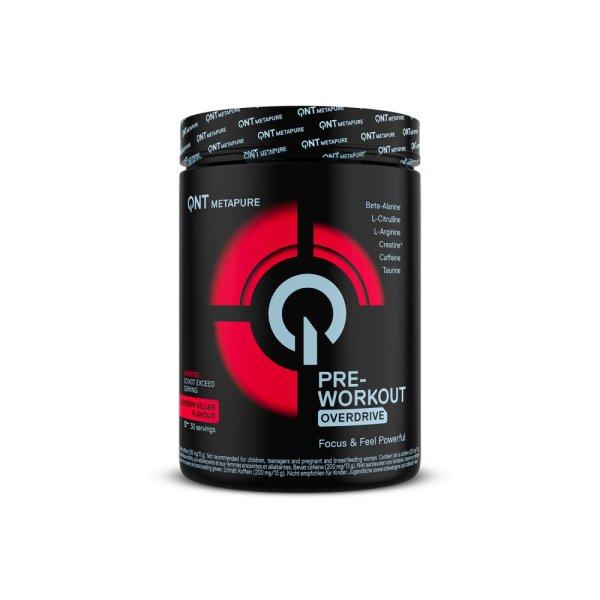 QNT Pre Workout Overdrive Raspberry Killer 390 g