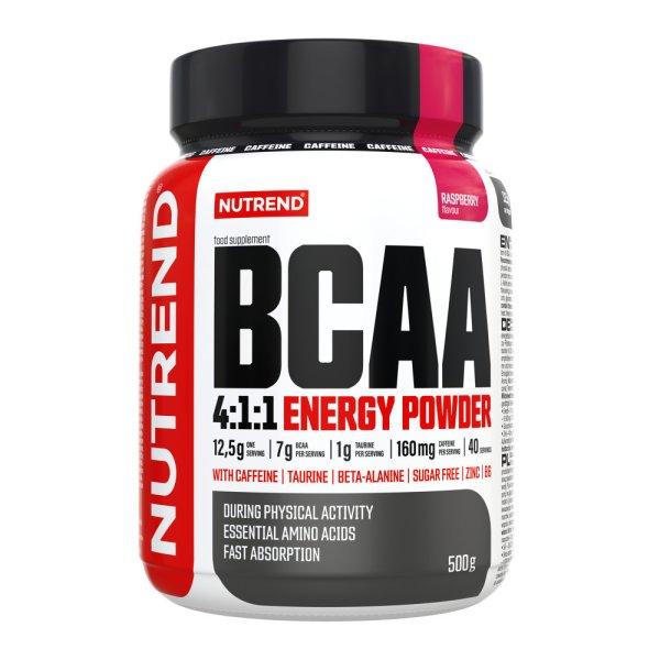 NUTREND BCAA 4:1:1 ENERGY Powder 500g Raspberry