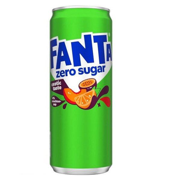 Fanta Zero Sugar Exotic cukormentes üdítő 330ml DRS