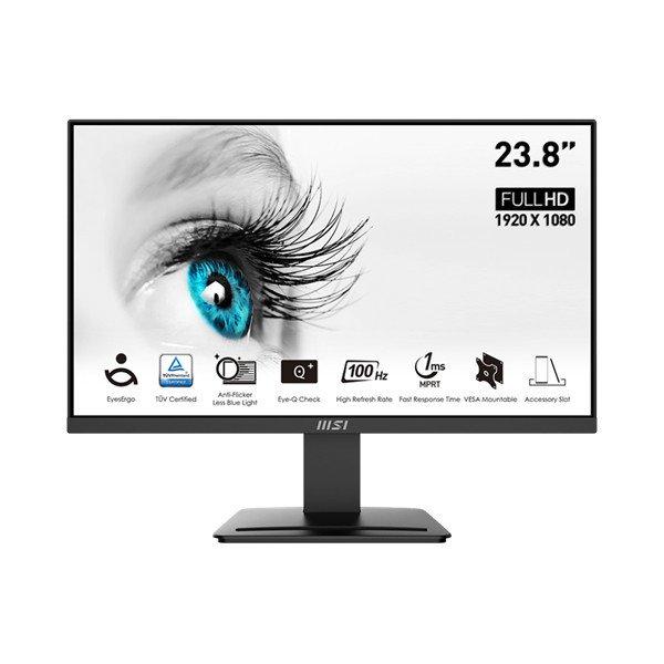 MSI Monitor Business PRO MP2412 23,8" FHD, 1920x1080, IPS, 100Hz, 4000:1
CR, 300cd/m2, 1ms, HDMI, DP, Black