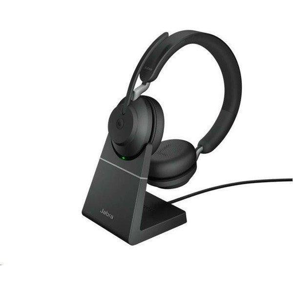 JABRA Fejhallgató - Evolve2 65 MS Teams Stereo USB-C Bluetooth Vezeték
Nélküli, Mikrofon + Töltő állomás