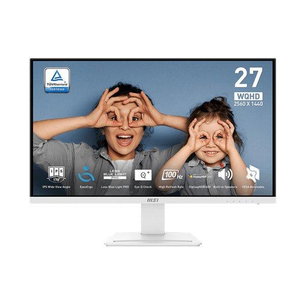 MSI Monitor Business PRO MP273QW E2 27" WQHD 2560x1440 IPS, 100Hz, 1300:1,
1ms, 2x HDMI, DP, White