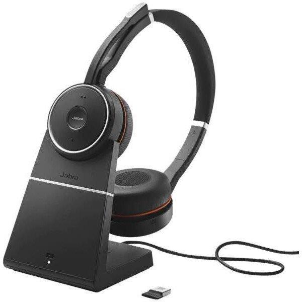 JABRA Fejhallgató - Evolve 75 SE MS Stereo Bluetooth Vezeték Nélküli,
Mikrofon + Tartó állvány