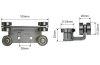 Ponyva grg ktoldalas dupla 22/24mm VERSUS, SESAM