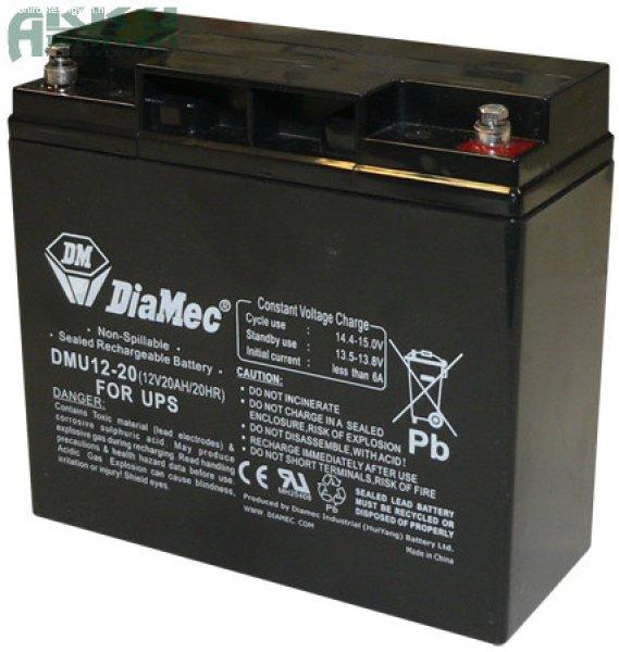 DIAMEC 12V 20Ah akkumulátor DM12-20