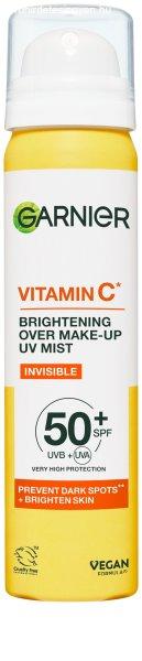 Garnier Világosító bőrpermet SPF 50+ Vitamin C (Brightening
Over Make-up UV Mist) 75 ml