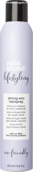 Milk Shake Extra erős fixálású hajlakk Strong Eco
(Hairspray) 250 ml